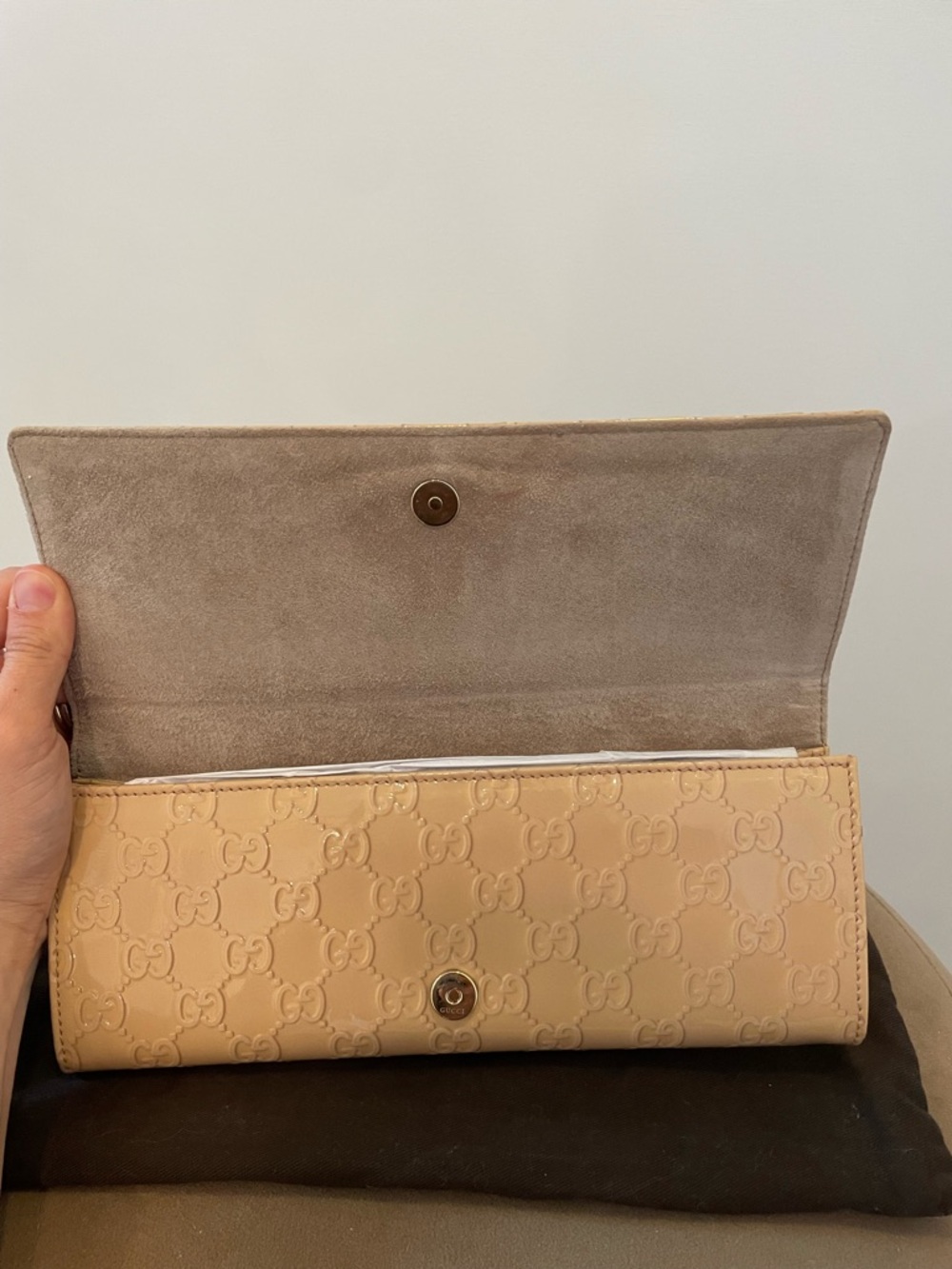 Gucci Guccissima Patent Leather Wallet w/ Dust Bag - Picture 3 of 10